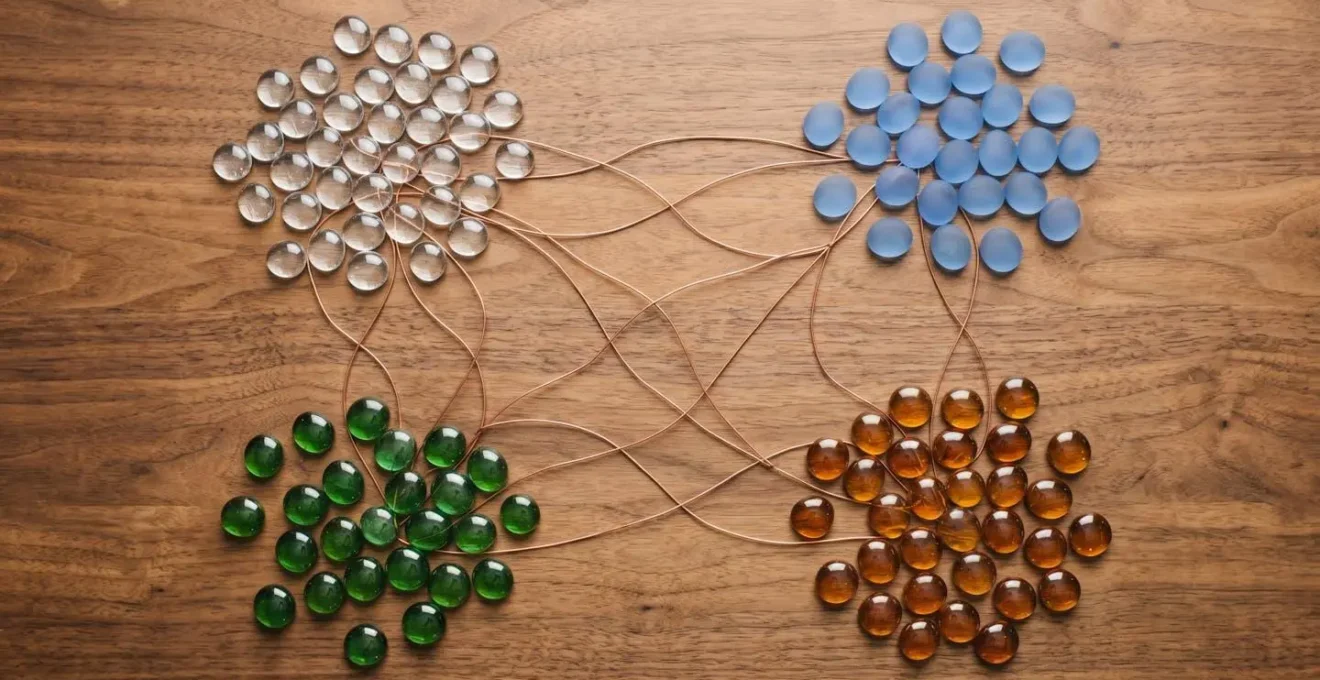 Visualisation de la répartition stratégique des différents types d'ancres de liens